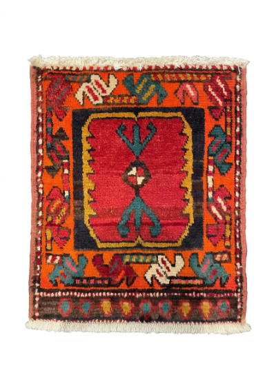 2x2 Old Persian Hamedan Area Rug - 501959