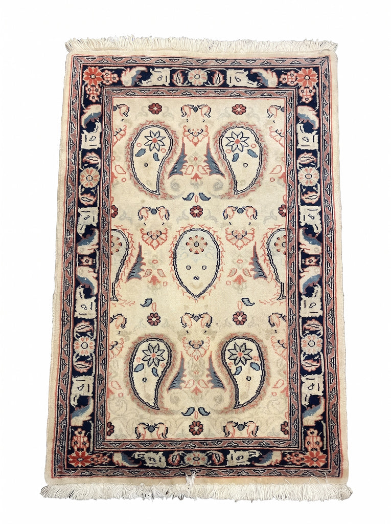 2x3 Old Persian Yazd Area Rug - 501879
