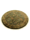4x4 Round Indian Agra Area Rug - 105416