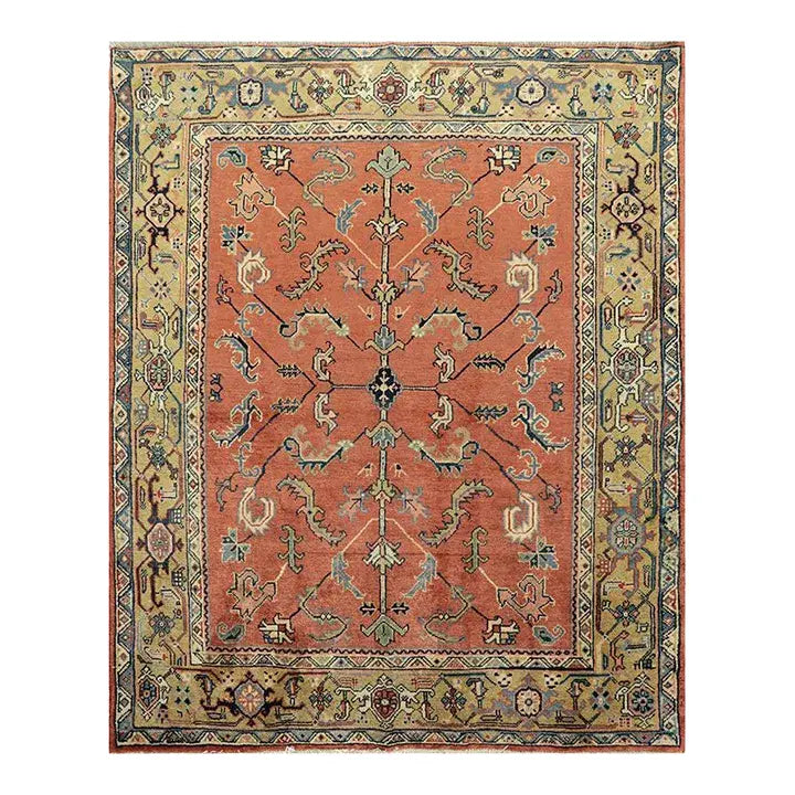 5x6 Old Persian Heriz Area Rug – 110273