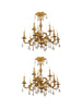 9-Light Italian Baroque Crystal Chandelier - 3964