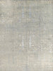 9x12 Gray & Light Blue Transitional Contemporary Rug 500663