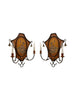 Hand-Painted Chinnoisserie Style 2 Light Wall Sconce - 2441