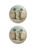 Italian Hand-Painted Round Ceramic Plate - 5006
