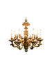 Italian Hand-carved 8 Light Acanthus Leaf Chandelier - Gold Gilt - 3759