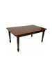 Italian Hand-carved Rectangular Walnut Dining Table with Fluted Apron - 2680