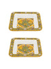 Italian Square Ceramic Plate - 5023