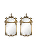 Pair of Italian Hand-carved Trumeau Style Mirror - 3528