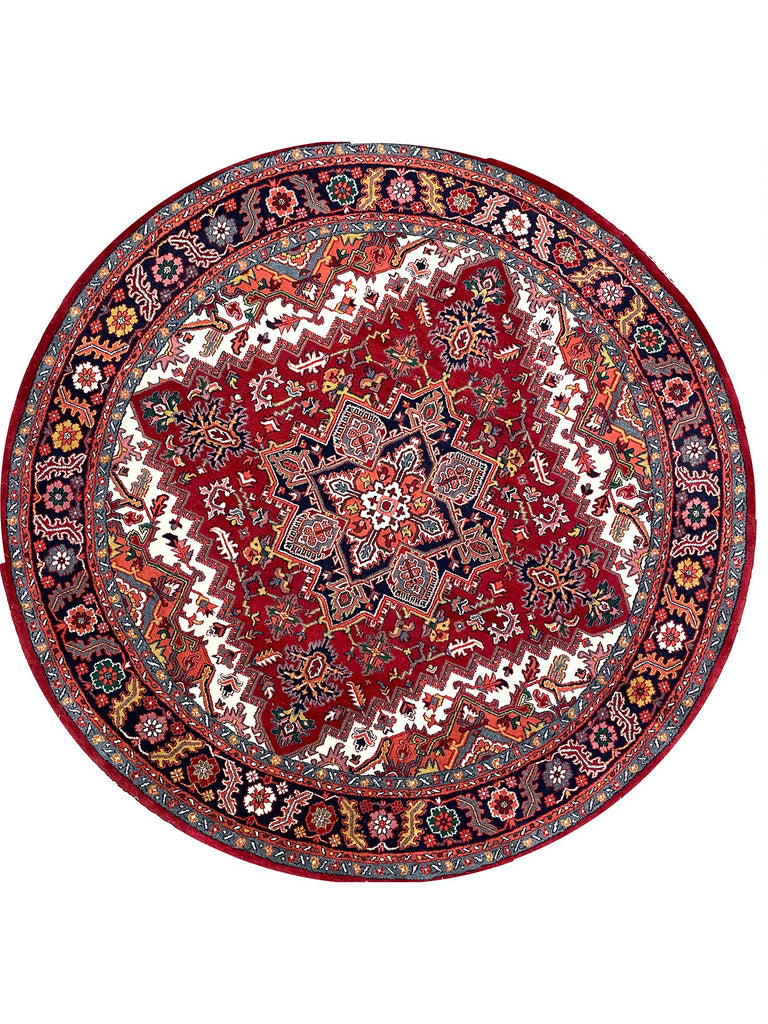 8' Round Heriz Rug - 502199