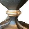 Black and Silver Table Lamp with Green Shade - 4987