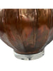 Gourd Shaped Hammered and Torched Copper Table Lamp - 4122