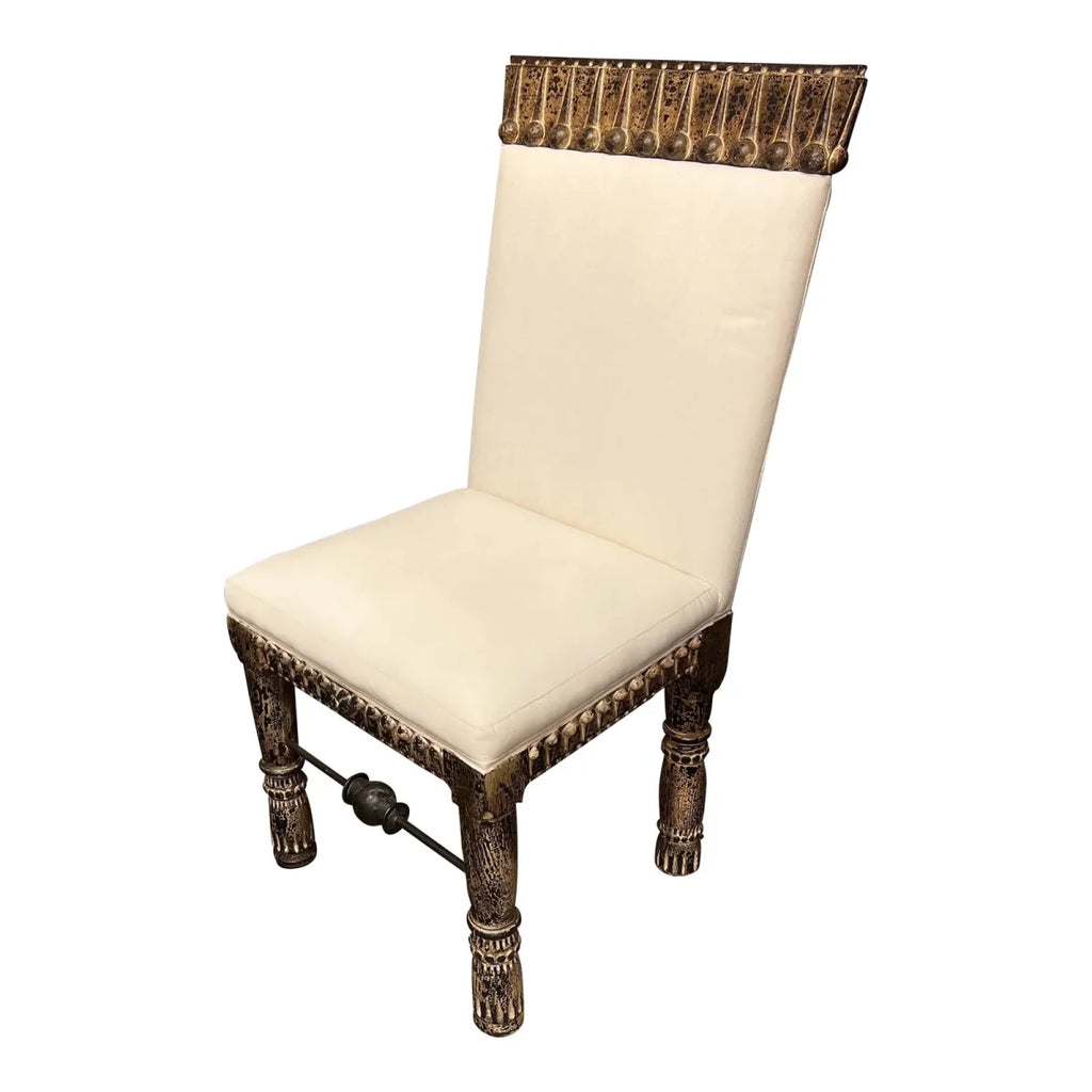Hand-Carved One-Of-A-Kind Spanish Colonial Style Chair - 4997