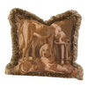 Handwoven Dogs Tapestry Pillow -  9010241