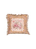 Handwoven Silk Tapestry Pillow with Tassel Fringe - 9010229