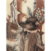 Handwoven Tapestry Fragment - Coat of Arms with Bear Left facing - T10164