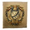 Handwoven Tapestry Fragment - embellished crest design - T10172