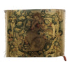 Handwoven Tapestry Fragment - Seated Female Left Facing in Gold & Green - T10158
