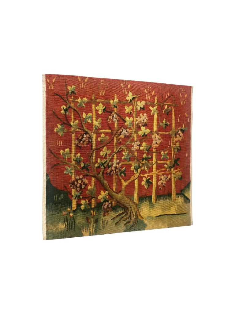 Handwoven Tapestry Fragment - Tree of life - Left facing - T10166