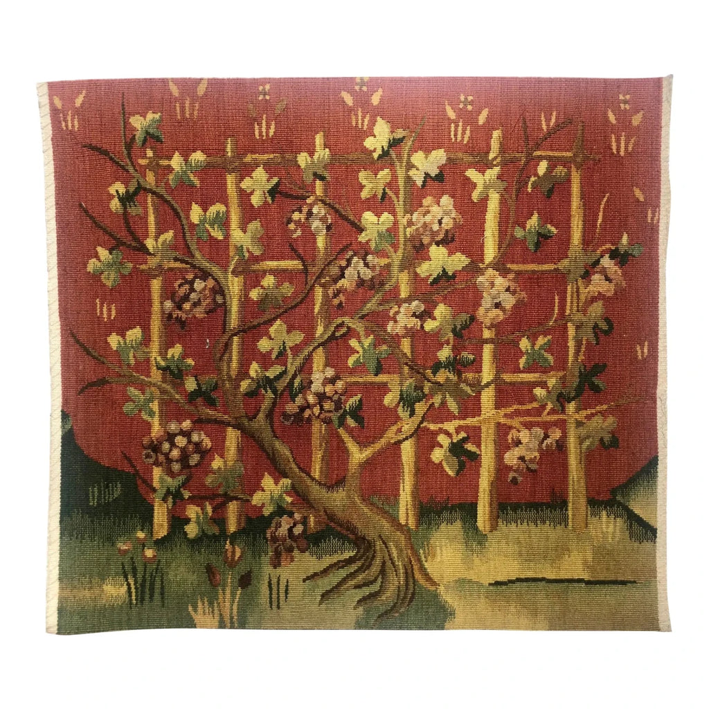 Handwoven Tapestry Fragment - Tree of life - Left facing - T10166