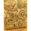 Handwoven Wool Tapestry Fragment Featuring a Floral Bouquet in Shades - T10264