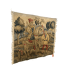 Handwoven Wool Tapestry Fragment Featuring a Man on Horseback