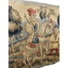 Handwoven Wool Tapestry Fragment Featuring a Man on Horseback
