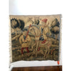 Handwoven Wool Tapestry Fragment Featuring a Man on Horseback - T10177