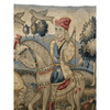 Handwoven Wool Tapestry Fragment Featuring a Man on Horseback - T10177