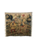Handwoven Wool Tapestry Fragment Featuring a Man on Horseback - T10177