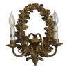 Italian Hand-carved 2 Light Wall Sconce with Acorn and Oak Leaf Motif - 1608