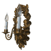 Italian Hand-carved 2 Light Wall Sconce with Acorn and Oak Leaf Motif - 1608