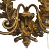 Italian Hand-carved 2 Light Wall Sconce with Acorn and Oak Leaf Motif - 1608