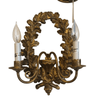Italian Hand-carved 2 Light Wall Sconce with Acorn and Oak Leaf Motif - 1608