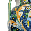 Italian Hand Painted Ceramic Vase With Three Handles, Signed by Artist - 5018