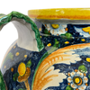 Italian Hand Painted Ceramic Vase With Three Handles, Signed by Artist - 5018