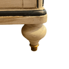 Italian Hand-Painted Five Drawer Chest With Gold Gilt Trim - 4998