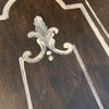 Italian Hand-Painted Five Drawer Chest With Gold Gilt Trim - 4998