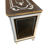 Italian Hand-Painted Five Drawer Chest With Gold Gilt Trim - 4998