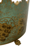 Italian Hand-Painted Tole Planter featuring Grapes with 2 Handles - 5079