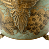 Italian Hand-Painted Tole Planter featuring Grapes with 2 Handles - 5079