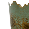 Italian Hand-Painted Tole Planter featuring Grapes with 2 Handles - 5079
