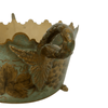 Italian Hand-Painted Tole Planter featuring Grapes with 2 Handles - 5079