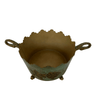 Italian Hand-Painted Tole Planter featuring Grapes with 2 Handles - 5079
