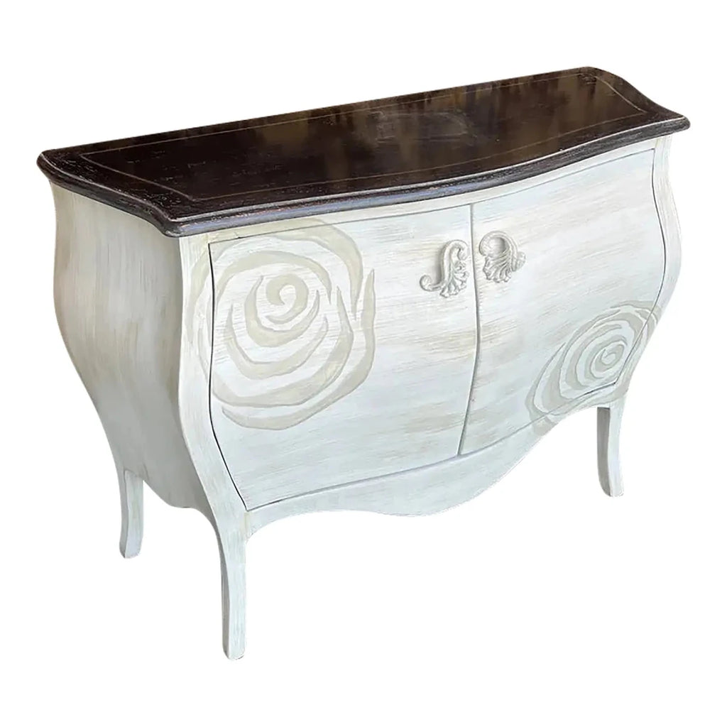 Italian Hand-Painted Wood Carved Chest - 4999