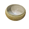 Large Italian Green Glazed Ceramic Centerpiece/Planter - 5084