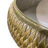 Large Italian Green Glazed Ceramic Centerpiece/Planter - 5084