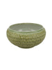 Large Italian Green Glazed Ceramic Centerpiece/Planter - 5084