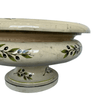 Large Italian Hand-Painted Ceramic Planter w/ Olive Branches - 5022