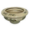 Large Italian Hand-Painted Ceramic Planter w/ Olive Branches - 5022