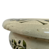 Large Italian Hand-Painted Ceramic Planter w/ Olive Branches - 5022